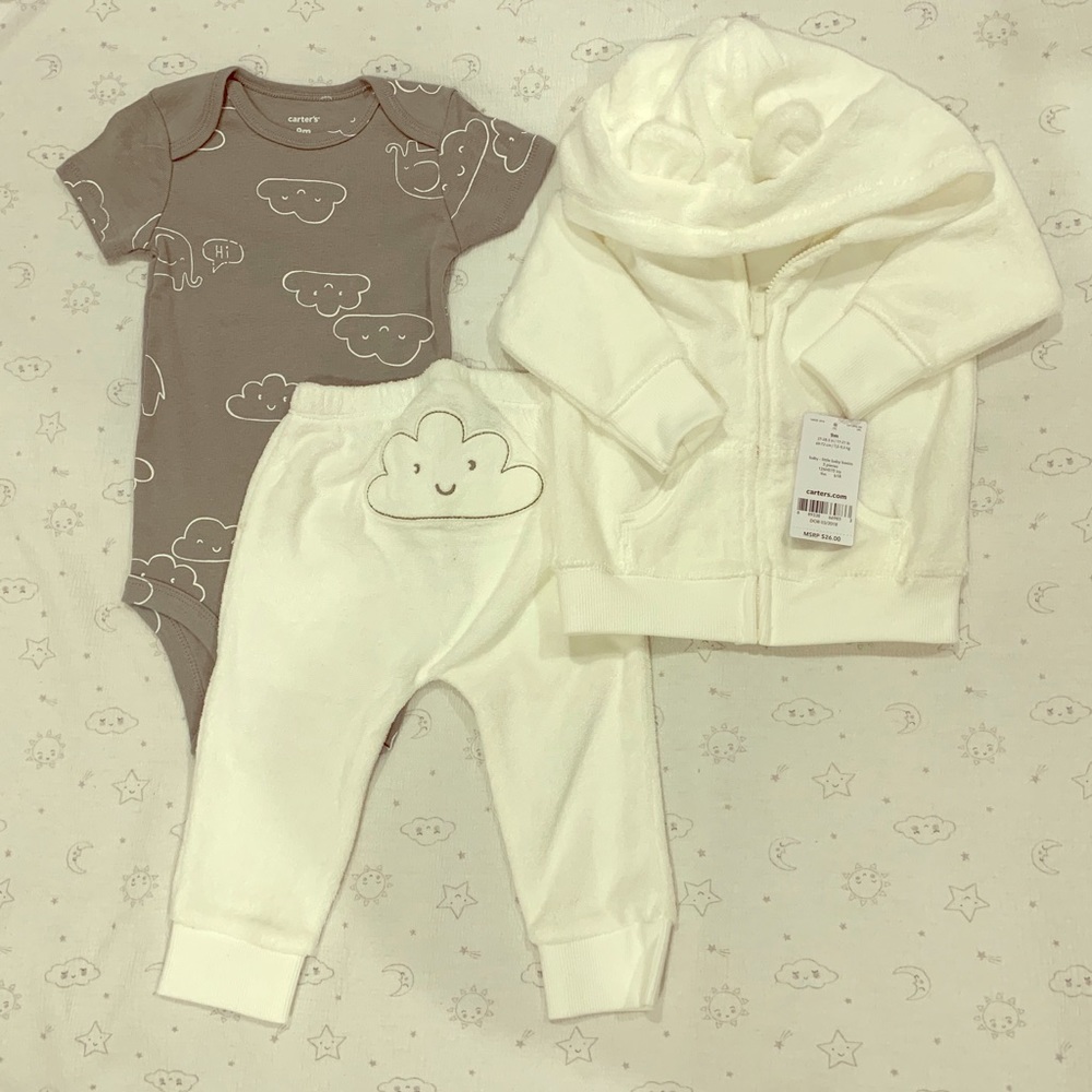 Carter's Unisex Baby 3pcs Set
